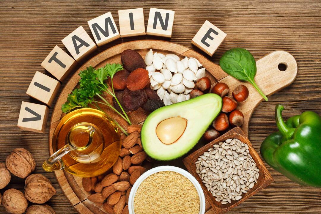 Vitamina E come parte di Ocuvit